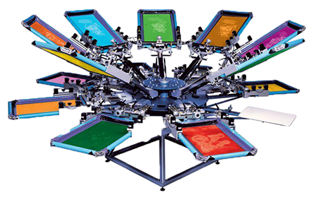 Wahooscreengraphix Screen printing press